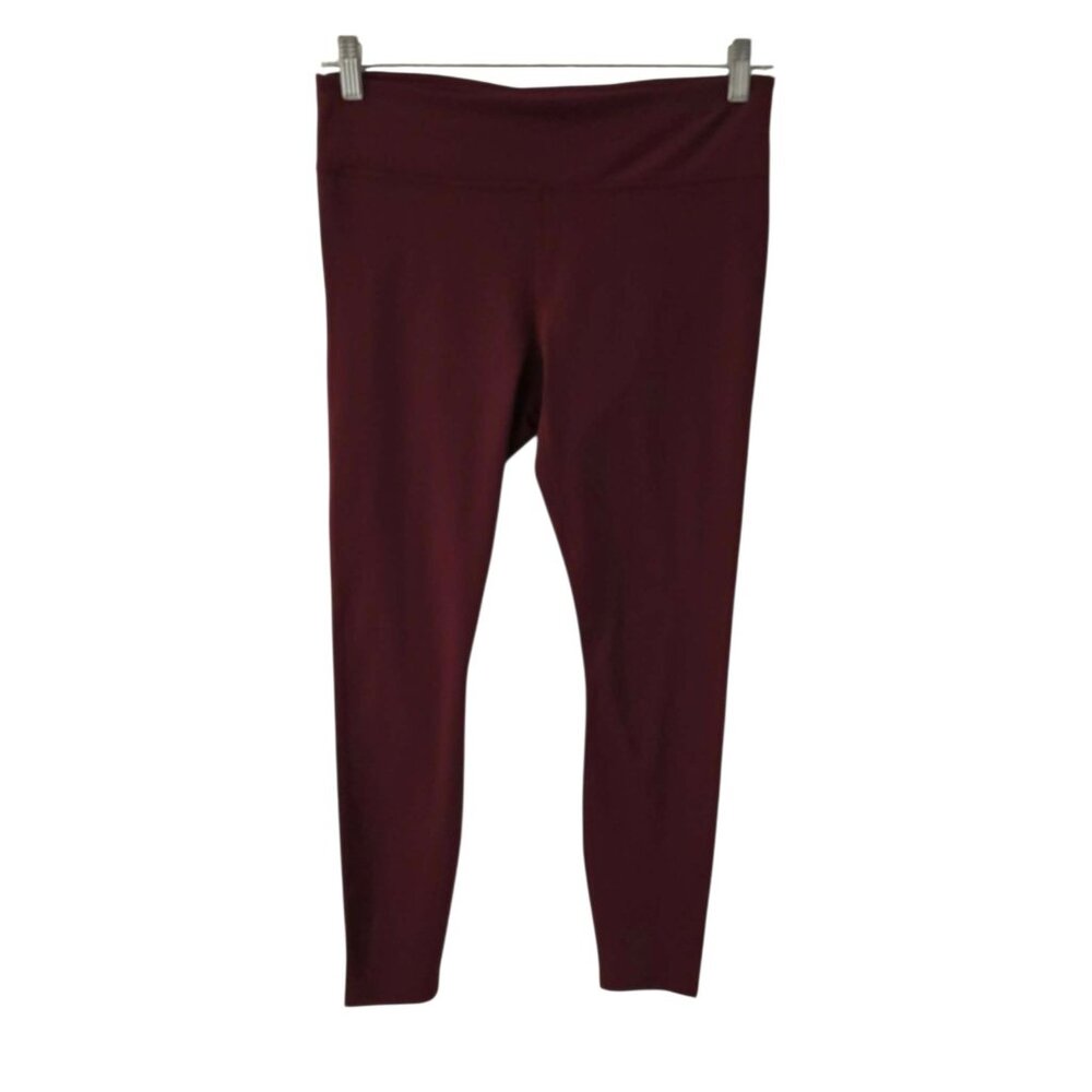 Fabletics Salar Solid PowerForm Leggings‎ Burgundy Red Womens Large NEW NWT